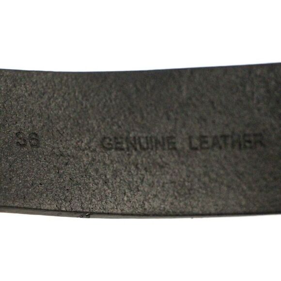 SADDLE BLACK GENUINE LEATHER 1 3/8"Wd CASUAL DRESS MEN'S BELT Sz 36 (R50 - Picture 7 of 10